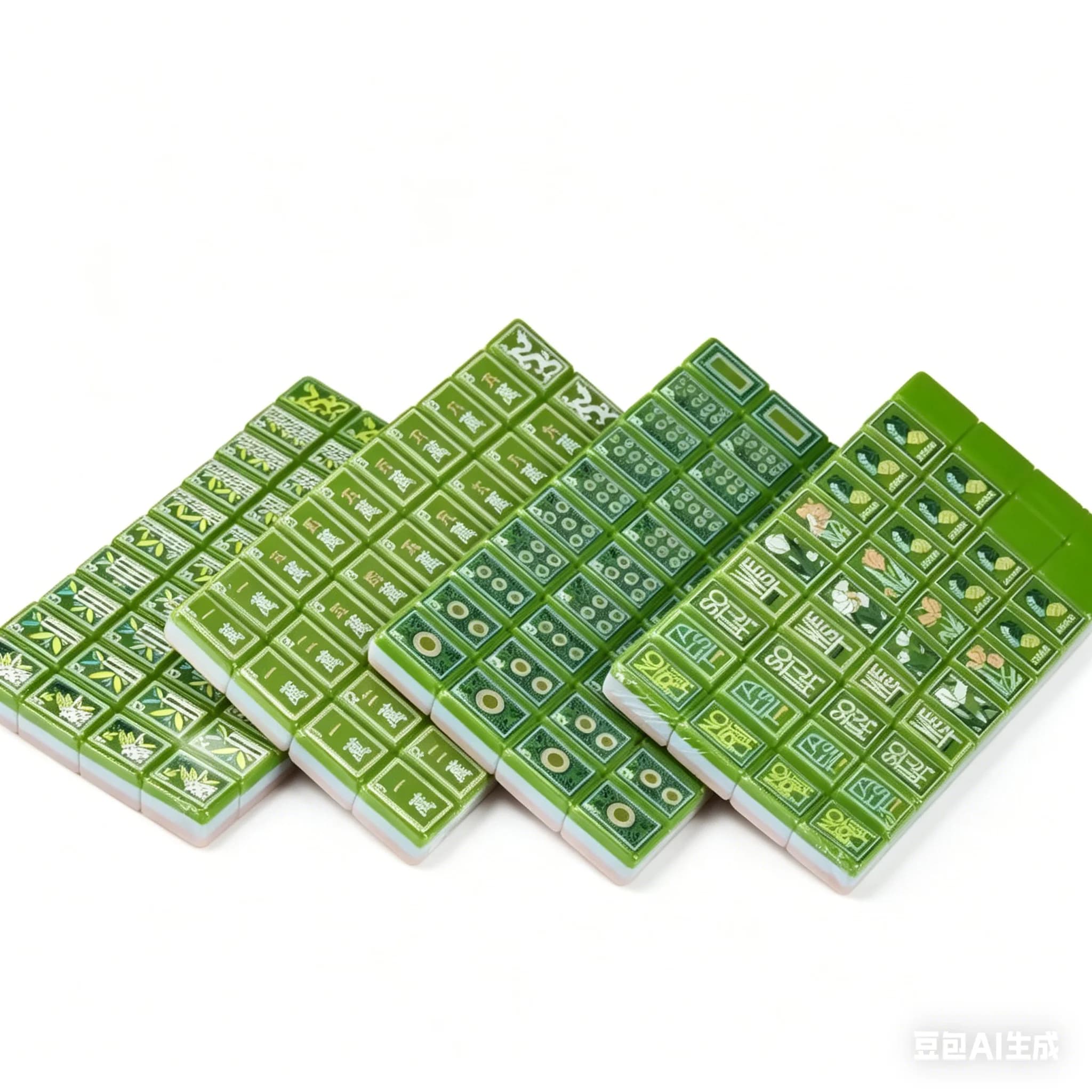 Premium American acrylic mahjong set, classic 4-player tabletop game, perfect for daily leisure entertainment