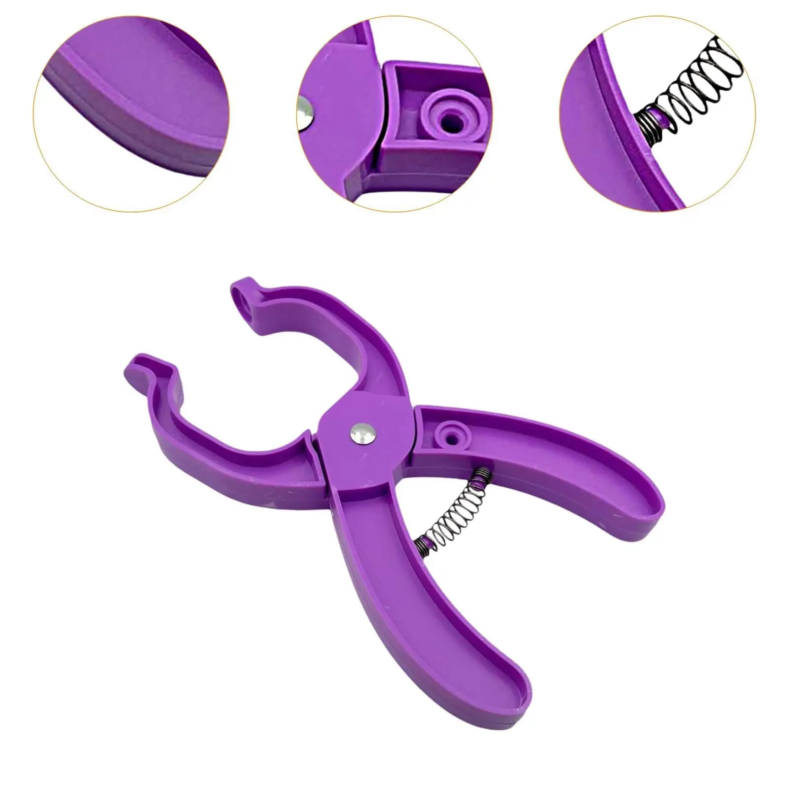 Pinza Ergonomica in Plastica per Occhi di Bambole, Accessorio per Artigiani di Giocattoli Fatti a Mano