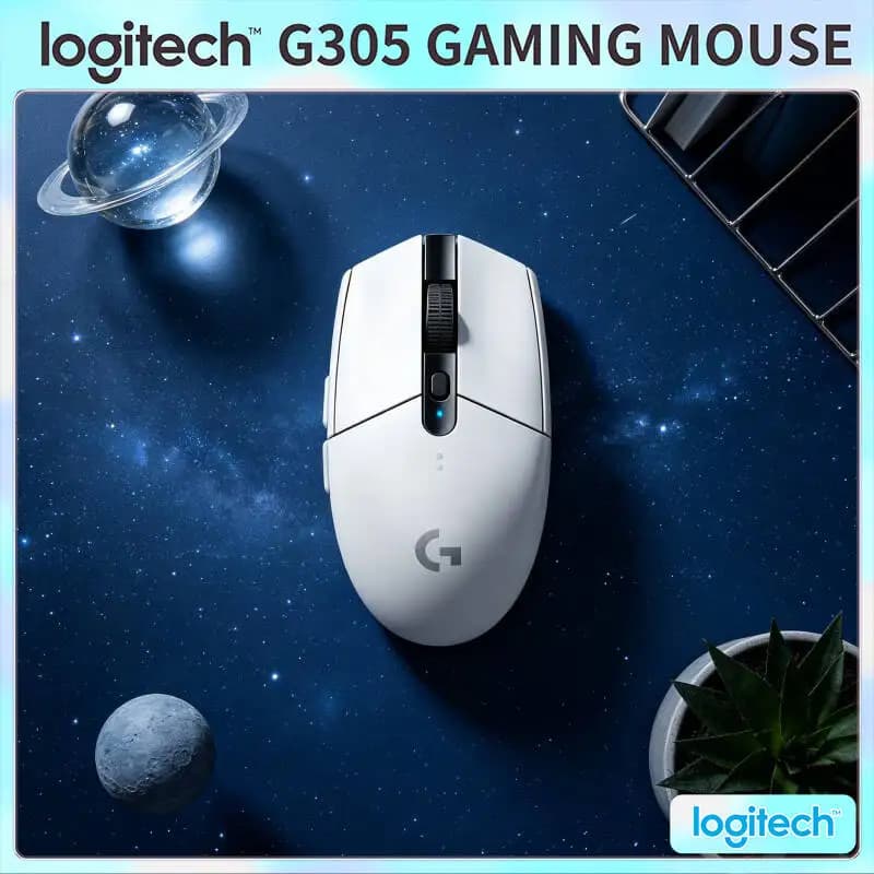LIGHTSPEED Gaming Mouse Logitech G305, 12000 DPI HERO Sensor, 6 Programmable Buttons, 250hr Battery, 99g, PC Mac Compatible
