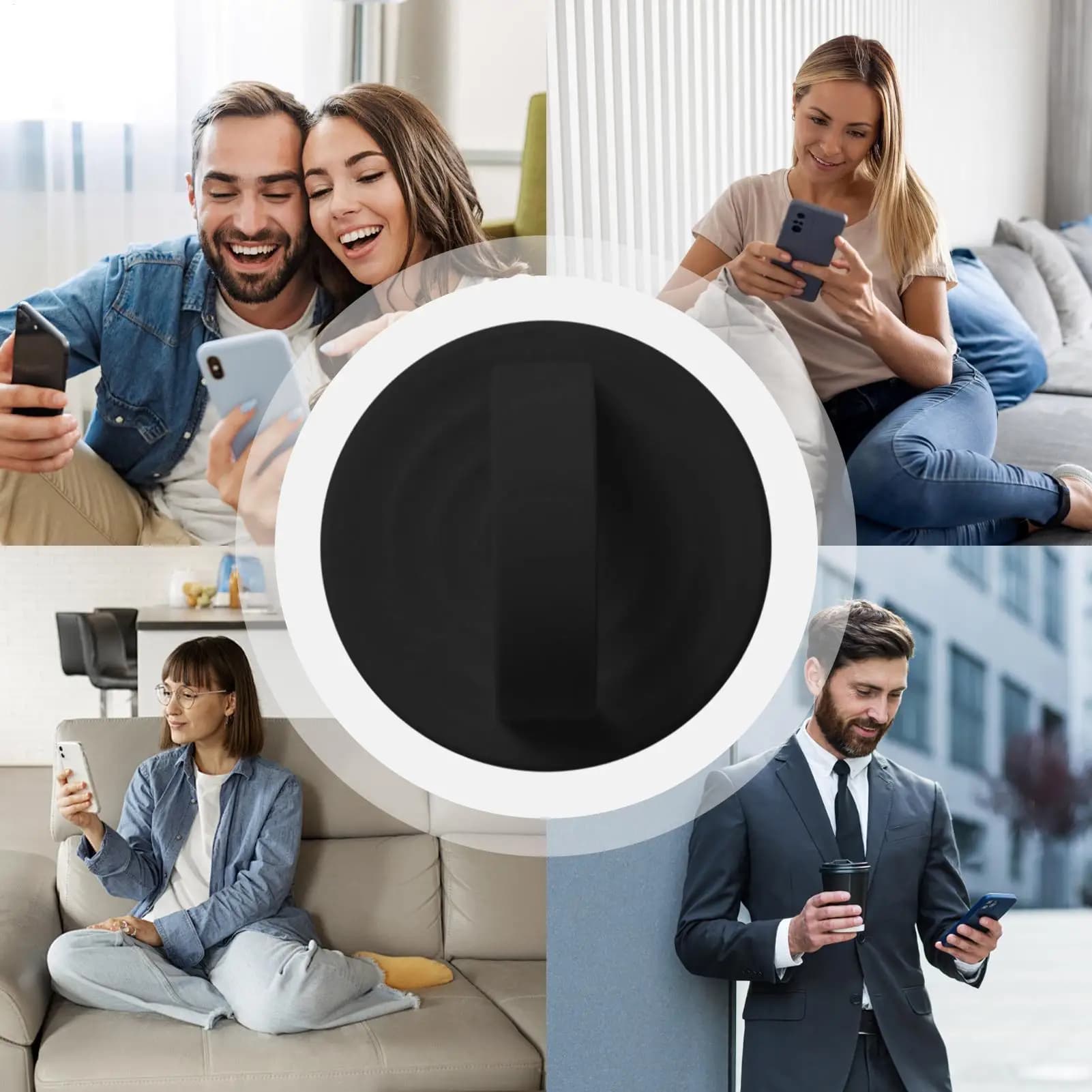 Magnetic Phone Support, Silicone Cell Phone Support Ring, For Home, Car, Gym, Photography, Bedroom, Office, Living Room