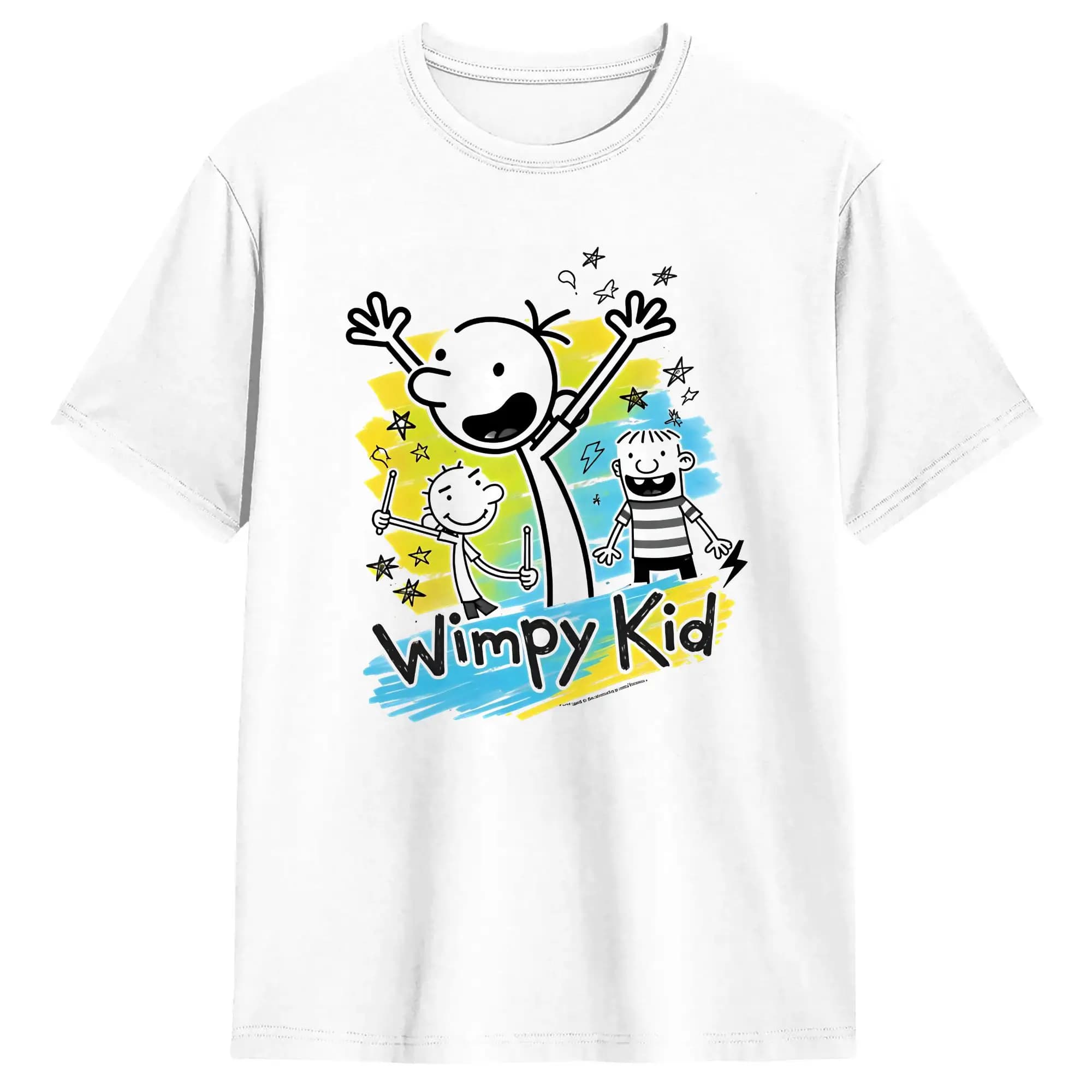 Maglietta Greg Heffley Cartoon Wimpy Kid da uomo, streetwear, t-shirt estiva con scollo rotondo, maglietta Harajuku, abbigliamento casual oversize.