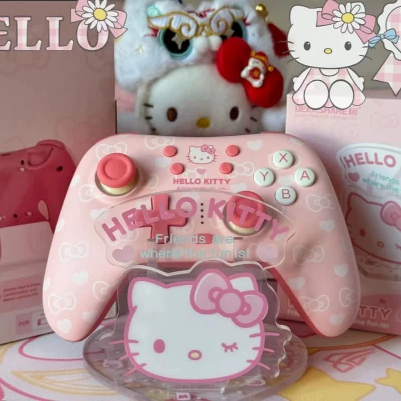 Sanrio Hello Kitty Game Controller Carrying Bag Compatible With Ps5 Nspro Xbox Crossbody Shoulder Bag Commute Gaming Accessories