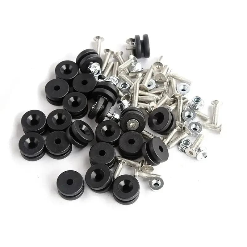 Boccola per bagagli posteriori Staffa per bagagliaio con fibbia per scatola posteriore per moto per accessori a sgancio rapido per scooter Honda Yamaha (4 pezzi)