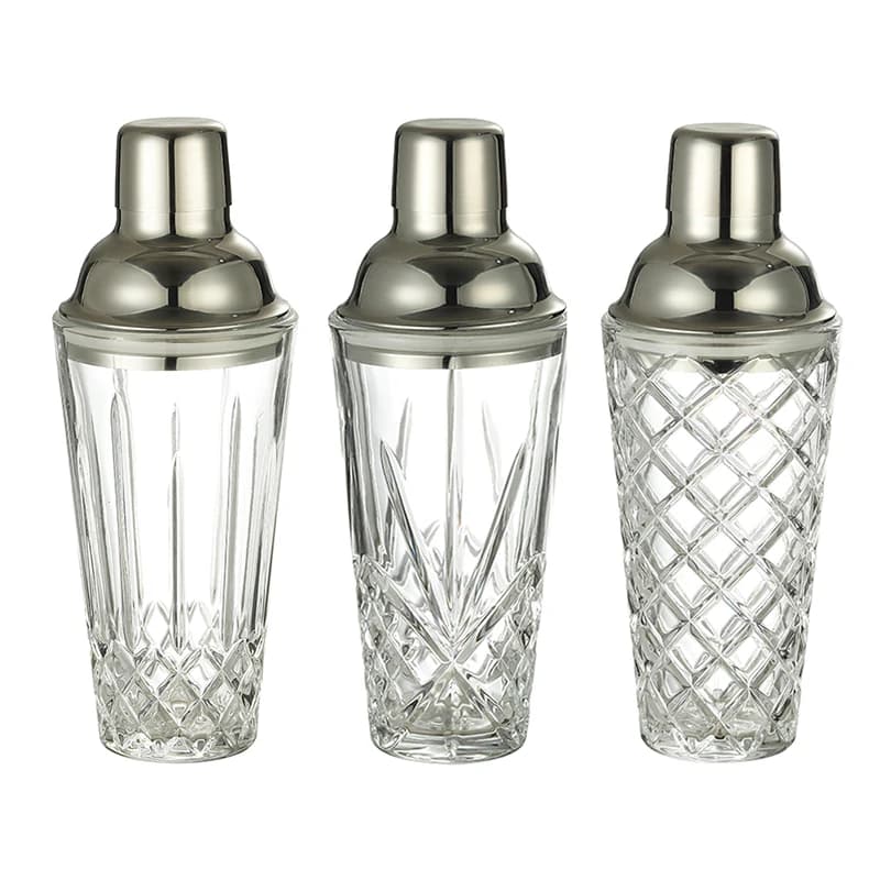 Shaker per Cocktail in vetro di cristallo di londra, bicchiere per Shaker Martini da 17 once