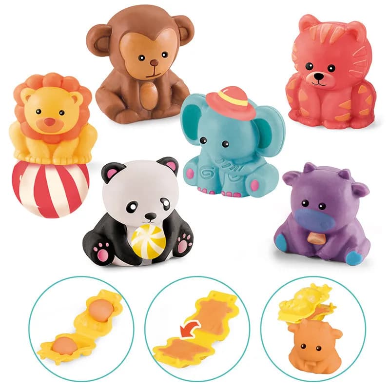 Playdough Dinosaur World Play Dough Set plastilina Mold Animal Ocean Modeling Clay Kit Slime Toys Set DIY Kid Cutter Mold