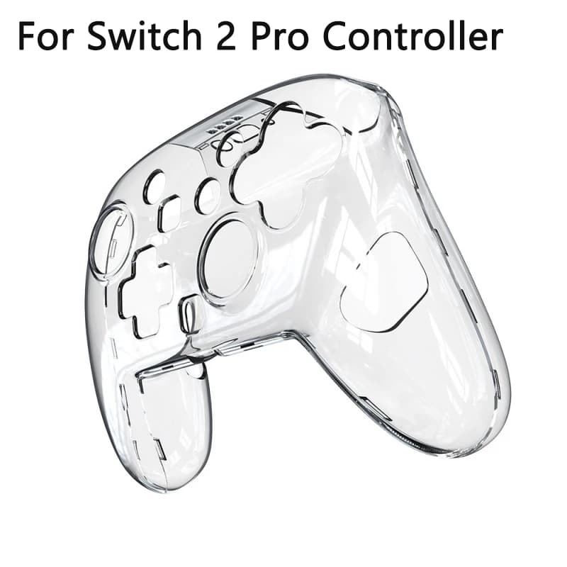 For Switch 2 Pro Controller Clear PC Cover Ultra Slim Transparent Protector Case for Switch 2 Gamepad Game Accessories