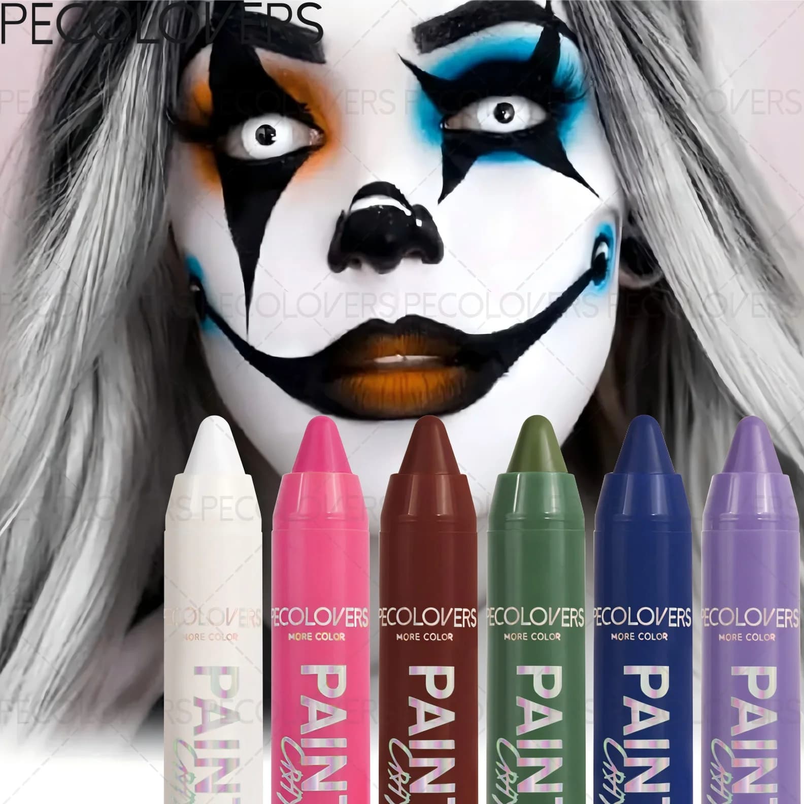 Pastelli per Trucco Viso e Corpo, Trucco ad Alta Pigmentazione, Adatti per Halloween e Trucco da Palcoscenico