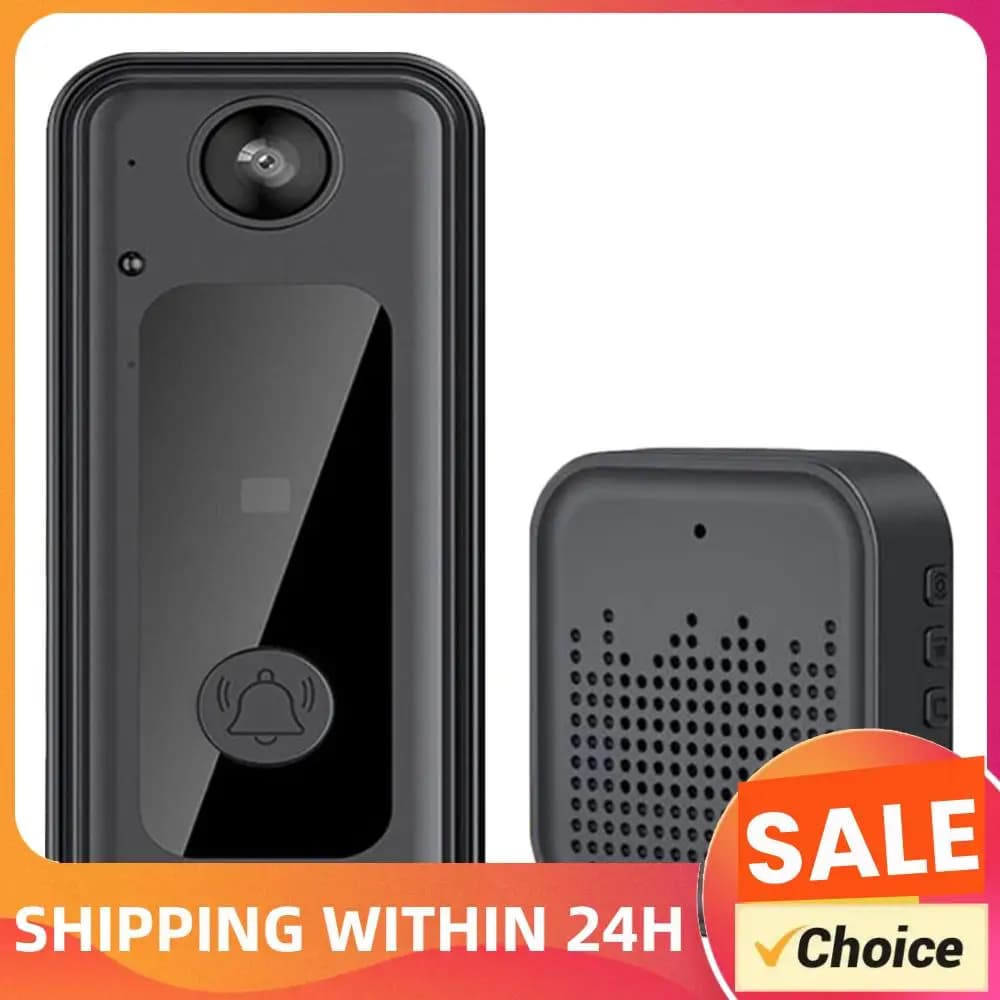 Wireless Camera Doorbell Two-Way Audio Smart Video Doorbell Mini Doorbell Battery Powered 1080HD Live Image Home Camera