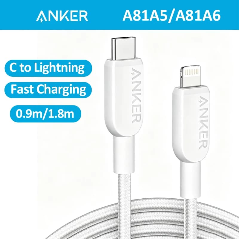 Anker 310 USB C to Lightning Cable MFi Certified For iPhone 14 13 Series Fast Charging Cable A81A5 A81A6