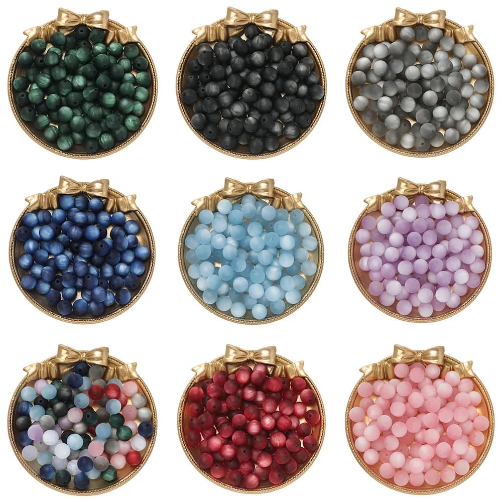 10 pz/lotto 8/10mm Resina Occhio di Gatto Perline Tricolore Branello Rotondo Allentato per Fatti A Mano Fare Gioielli FAI DA TE Collana Del Braccialetto accessori