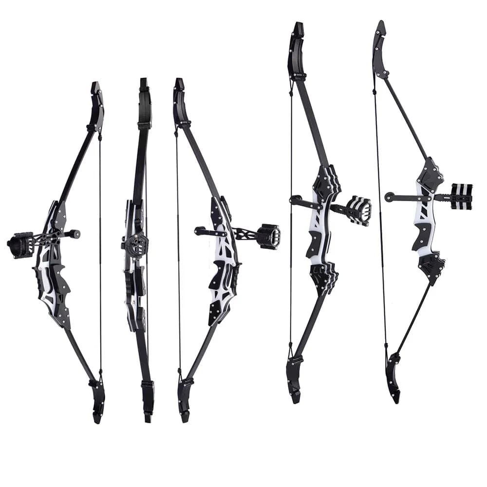 Arco da 18 libbre Potente mini arco ricurvo corto da 19 pollici per giovani adolescenti Bambini Tiro con l'arco Pratica di tiro con l'arco e set di frecce