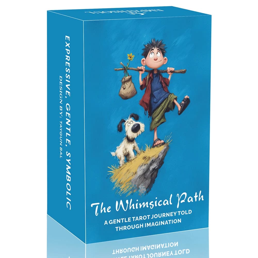 The Whimsical Path, Set di carte dei Tarocchi originali, 78 carte con guida, stile illustrativo, giochi di carte, giocattoli per la divinazione, 14+