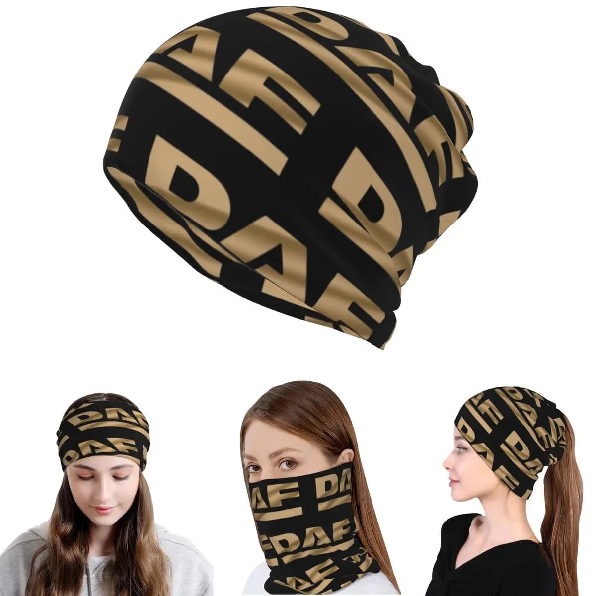 Awesome Daf Design Bandana Neck Cover Mask Scarf Warm Balaclava Beanies Hat Unisex Adult Breathable