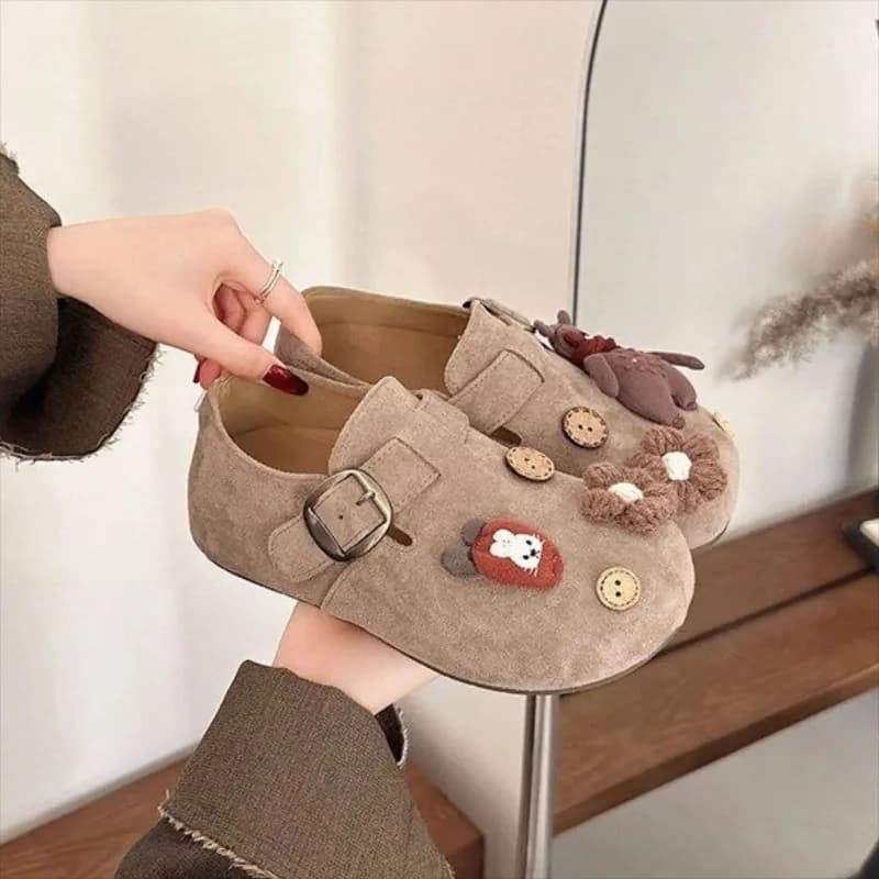 Scarpe da Donna alla Moda, Mocassini con Plateau Stile Dolce, Scarpe Casual con Punta Rotonda, Scarpe di Design, Zapatos De Mujer