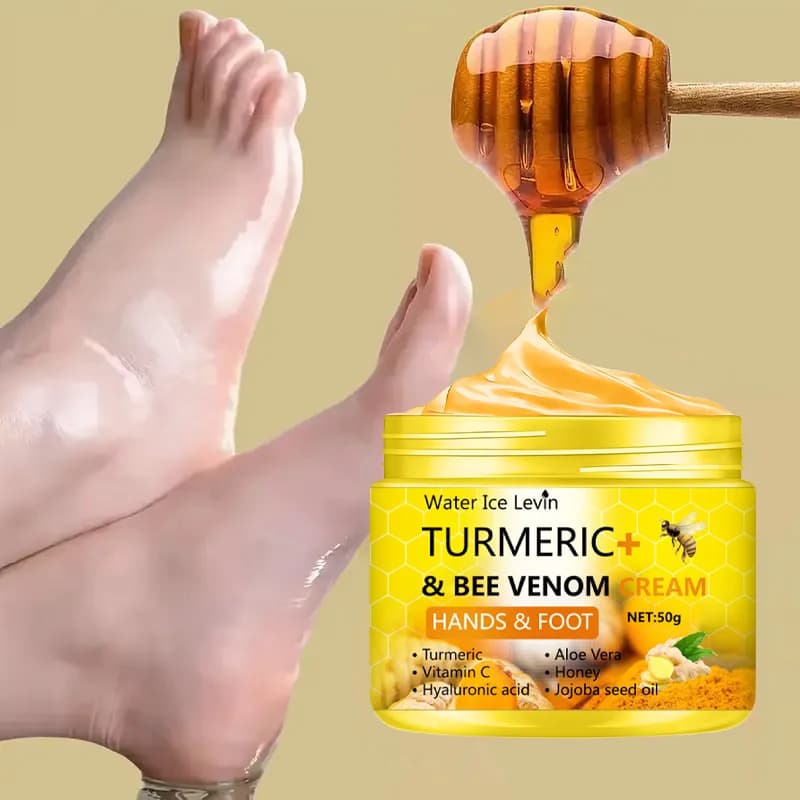 Cream for Feet and Hands at the Curcuma and Veleno d'Ape - Anti-screw Reparator Remover Leather Death 50g
