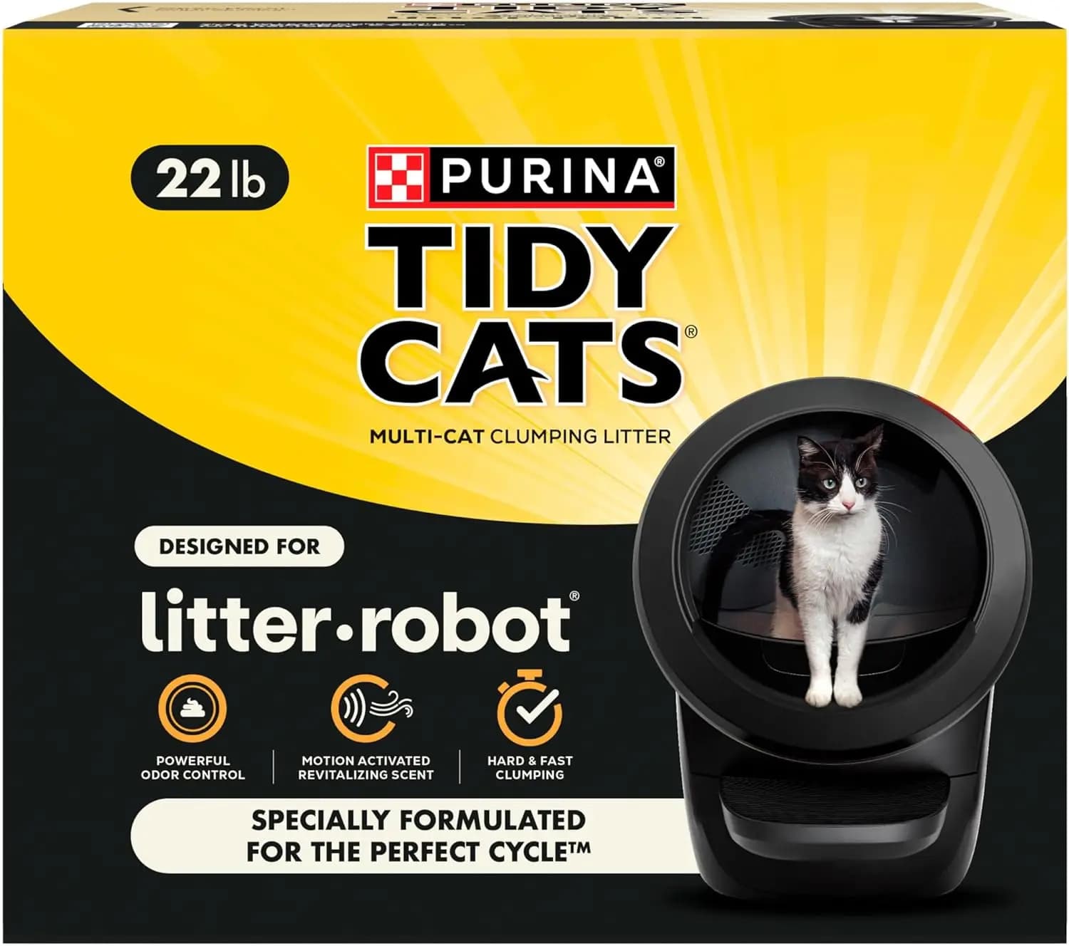 Lettiera Agglomerante per Litter-Robot, Controllo Odori, Grumi Duri, Profumo Fresco