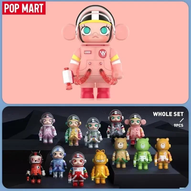 POP MART MEGA SPACE MOLLY Mystery Box Guess Bag Blind Box Toys Doll Cute Anime Figure, Collezione di ornamenti per il desktop 100% Series3