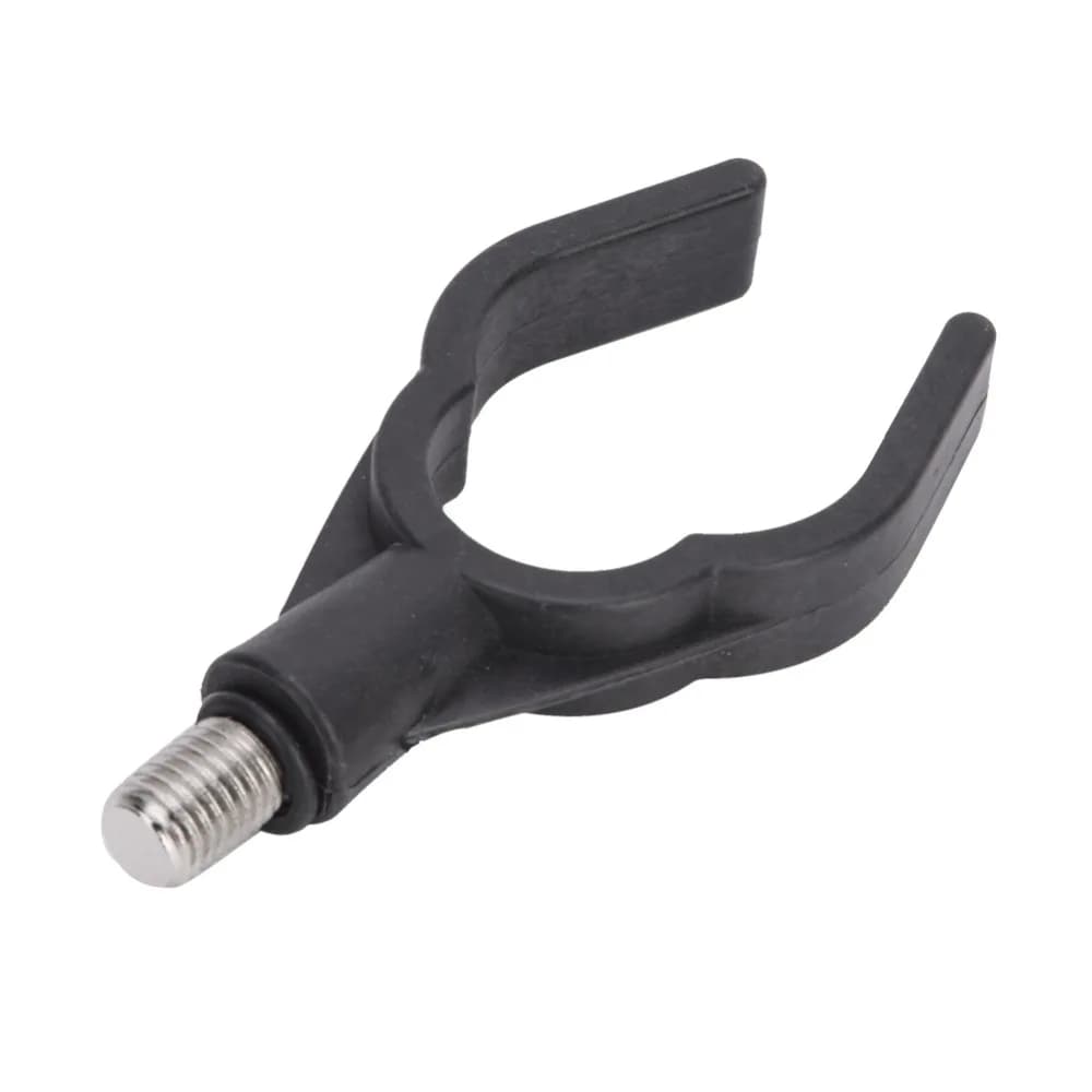 4PCS Plastic Fishing Alarm Holder Head Interface M3/8 Lightweight Fishing Rod Holder Head 8.5*2cm Black Fishing Rod Bracket Head