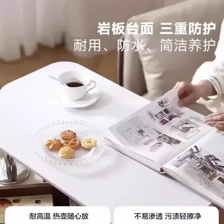b11-7.2 sofa, small tea table, light luxury corner, small apartment, movable lifting coffee table, household trolley