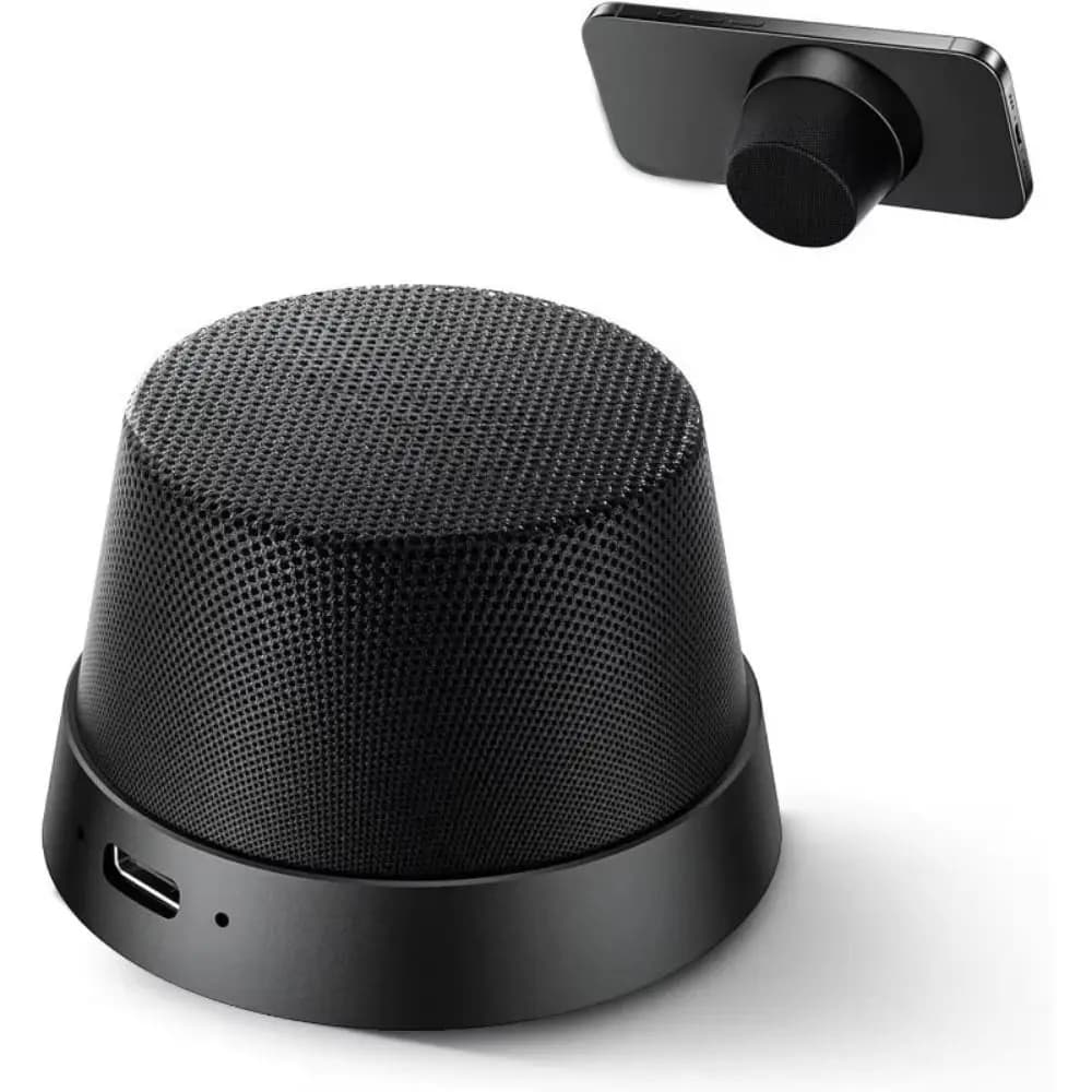 Altoparlante Bluetooth Wireless 2 in 1 Mini Portatile Magnetico Impermeabile con Supporto per Telefono