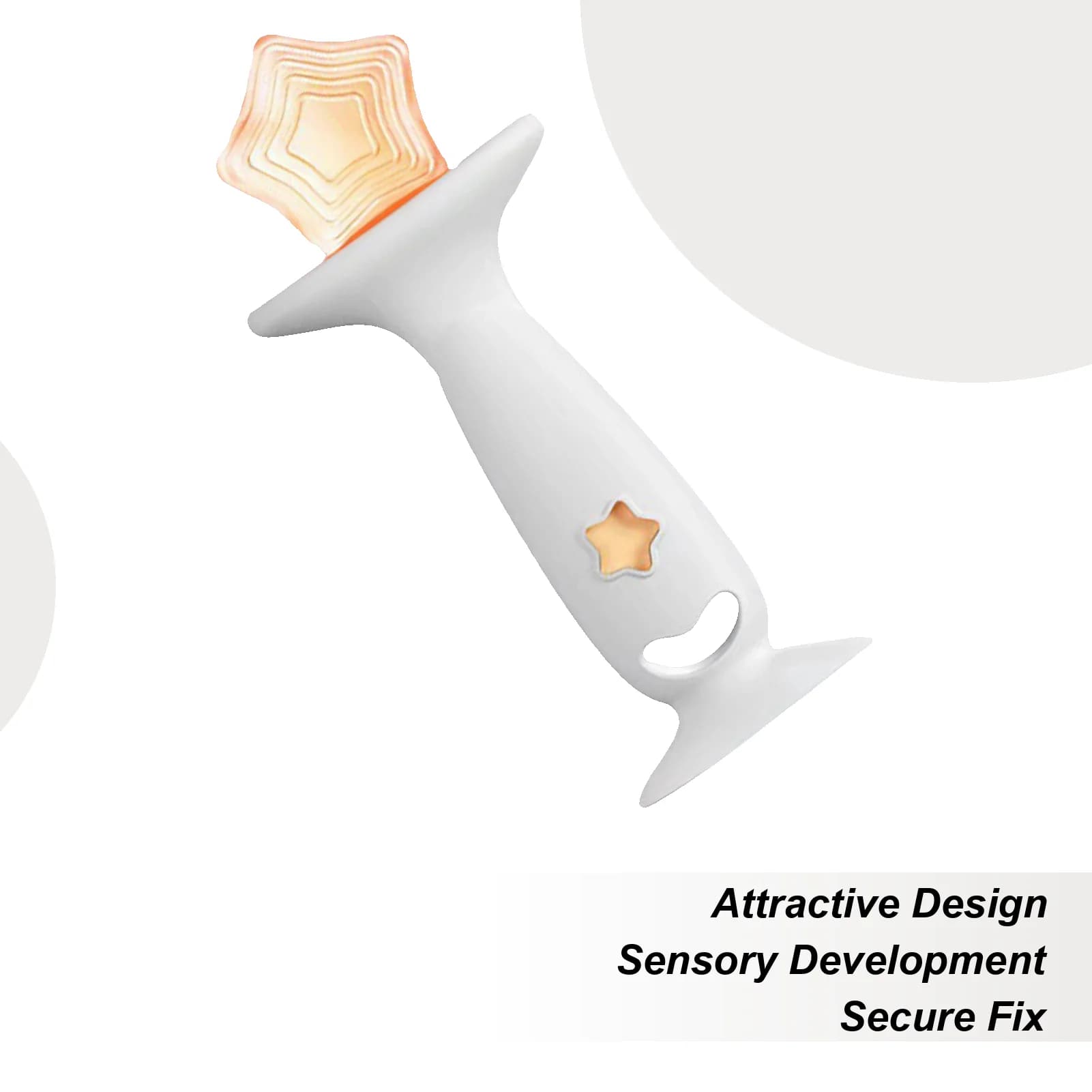 Massaggiagengive in silicone a forma di stella marina, bastoncini da masticare sensoriali in silicone, ventosa, giocattolo da masticare sensoriale per ragazzi e ragazze dai 0 ai 2 anni, viaggi a casa