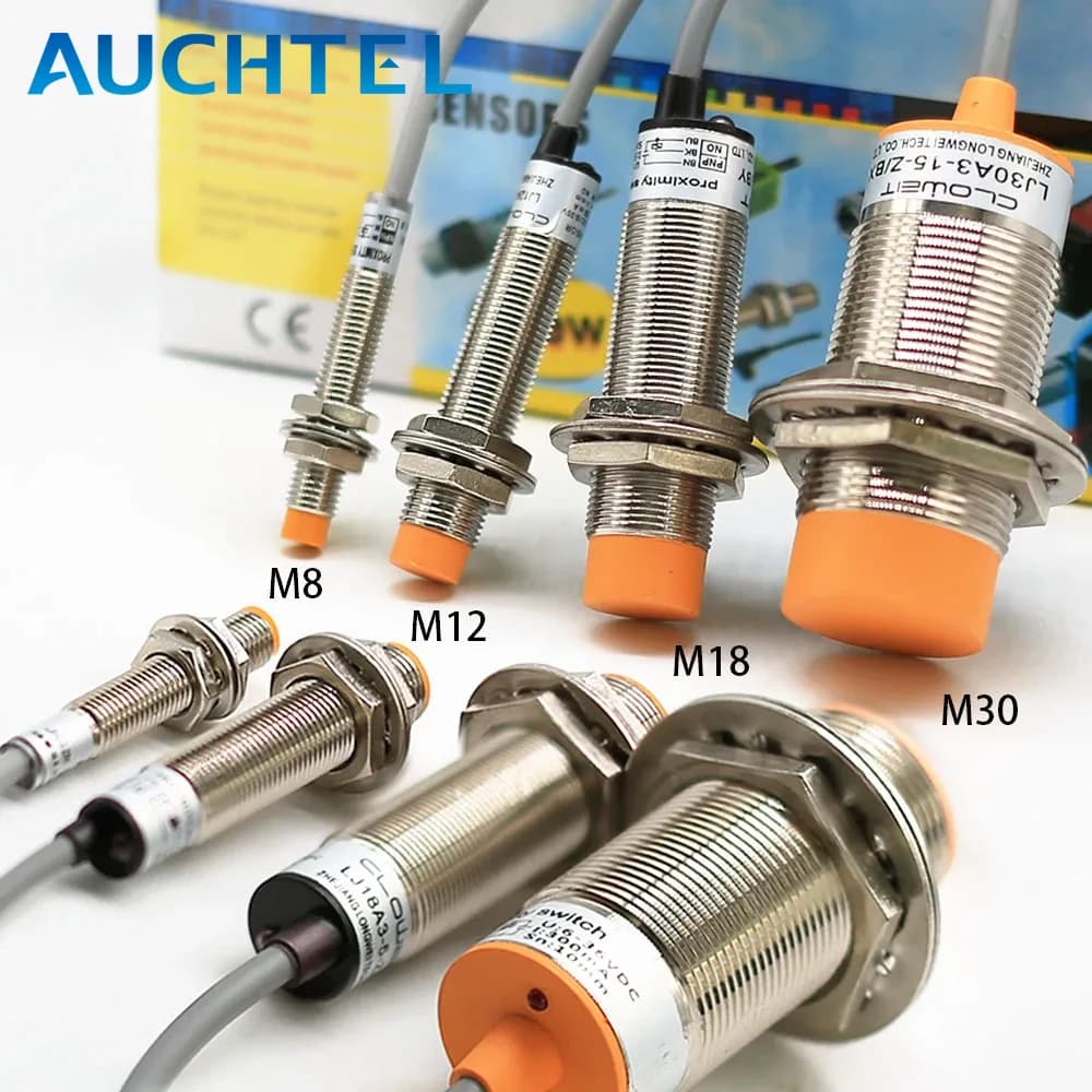 M8 M12 M18 M30 Interruttore sensore di prossimità induttivo Rileva interruttori sensore metallici 12V DC 220V AC NPN PNP NO NC 2mm 4mm 8mm Rilevamento