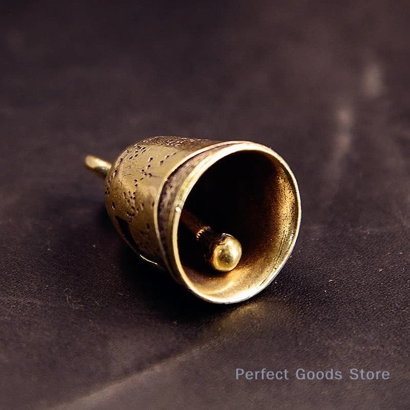 1PC Brass Craftwork Die-Cast Sutra Bells Handcrafted Button Wind Chimes Tibetan-Style Creative Gifts HomeDecor Hanging Ornaments