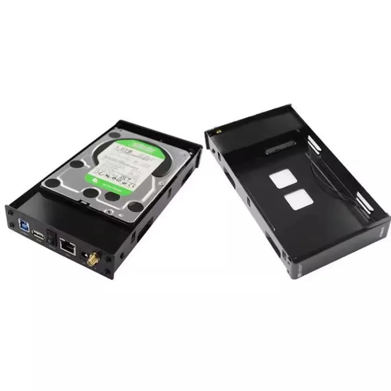 Scatola per disco rigido mobile da 3,5 pollici WIFI wireless NAS archiviazione cloud privata, scatola per disco rigido multifunzione per ufficio e casa