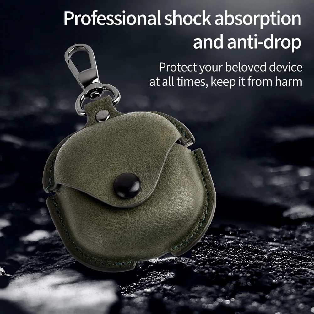 Custodia in pelle di lusso per Samsung Galaxy Buds 4, custodia protettiva per auricolari wireless Bluetooth con portachiavi per Galaxy Buds 4 Pro