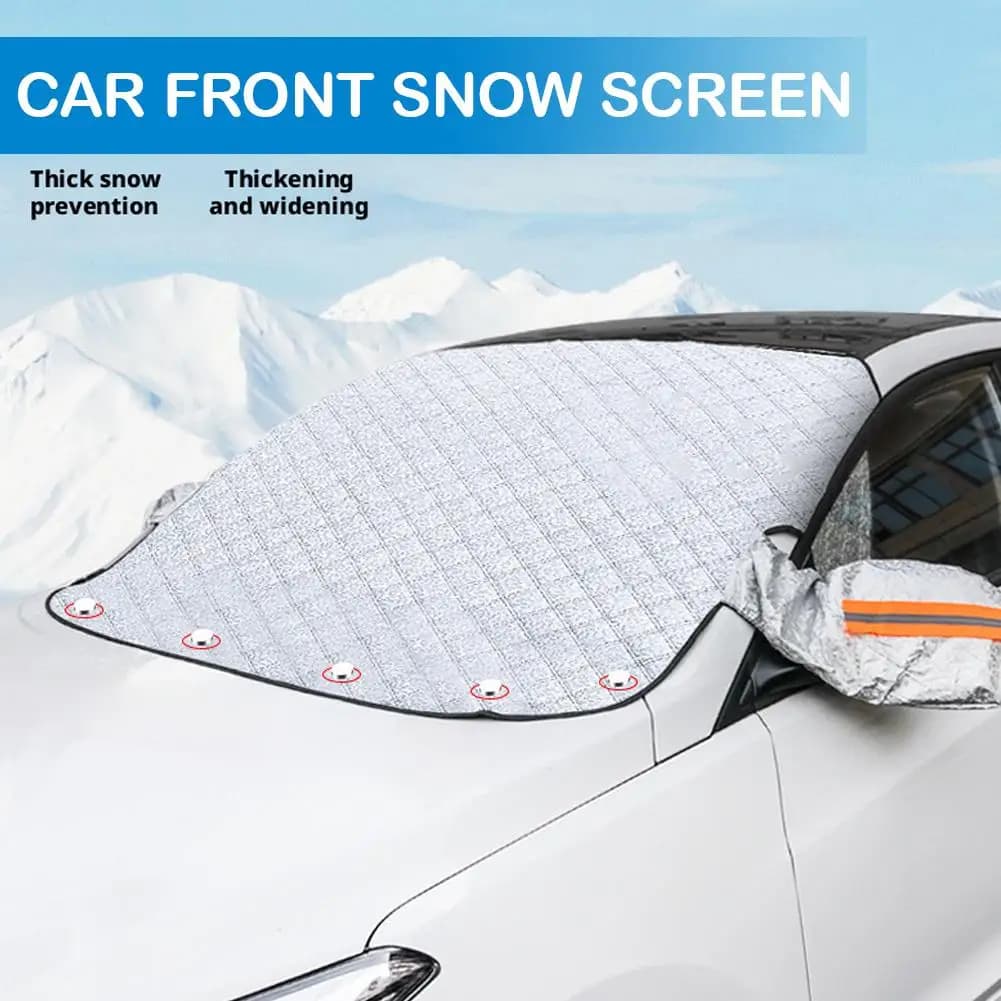 Copertura Universale per Parabrezza Auto Contro Neve e Gelo, Parasole Impermeabile, Protezione per Parabrezza Auto