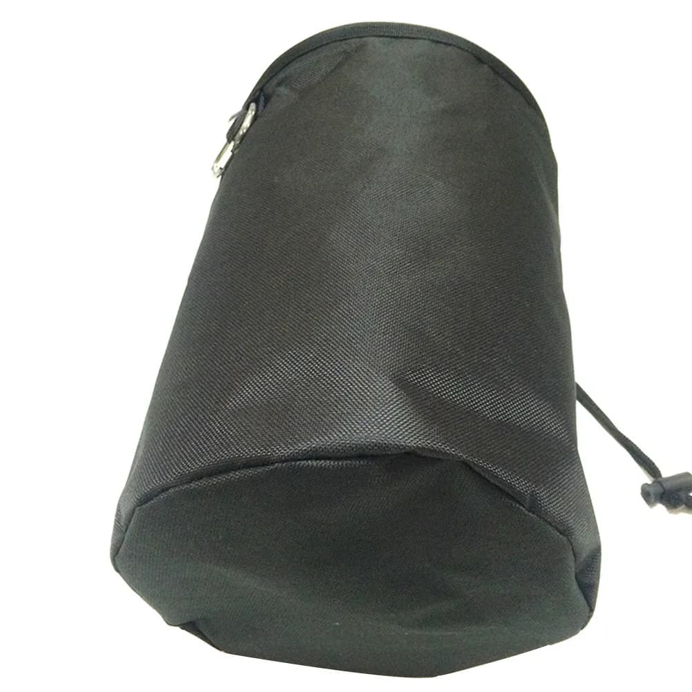 Large Multifunctional Laundry Storage Bag Heavy Duty Drawstring Closure Dust Proof Clothes Pin Organizer with Hanging Hook Black
