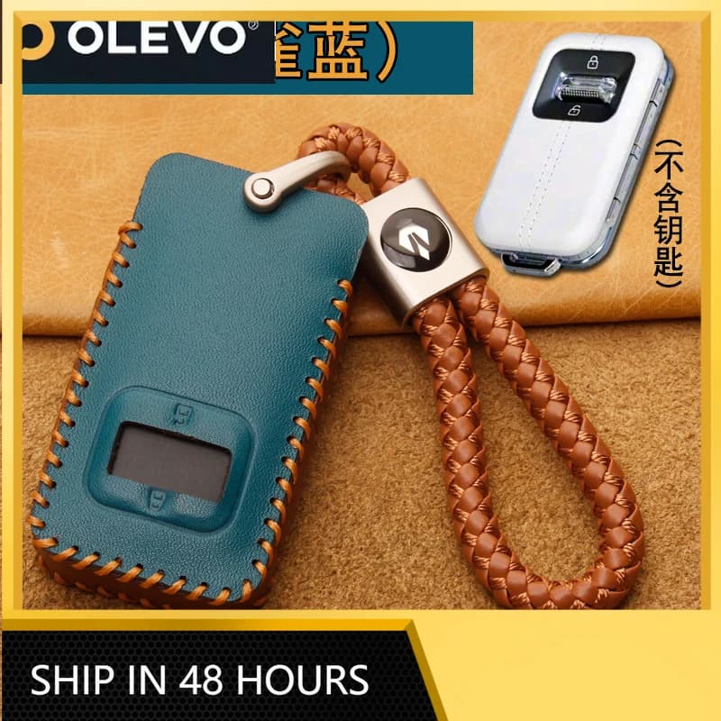 For Zeekr 9X Hyper 001 NFC Special leather car key case bag Card sleeve protective case key chain