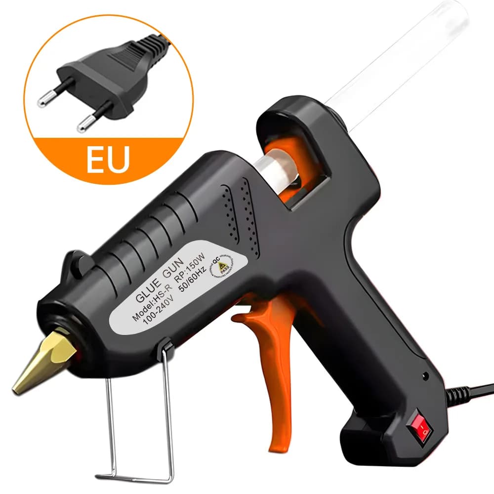 Pistola per colla a caldo da 150W 220V, stick di colla da 11mm, pistola per colla elettrotermica di grado industriale, mini pistola per colla a caldo domestica, strumenti di riparazione fai-da-te