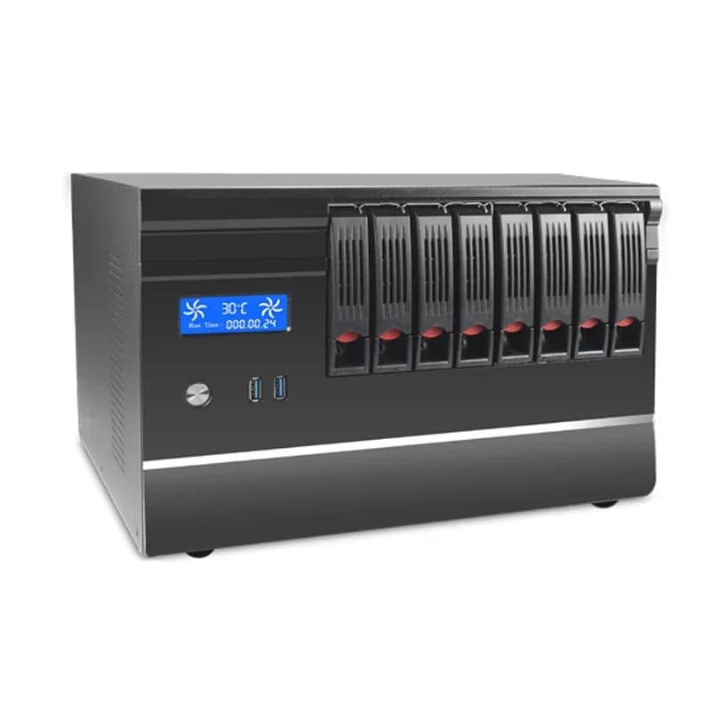 potrebbe riporre la custodia del server NAS a 8 alloggiamenti con schermo LCD per il sistema Micro ATX Mini ITX