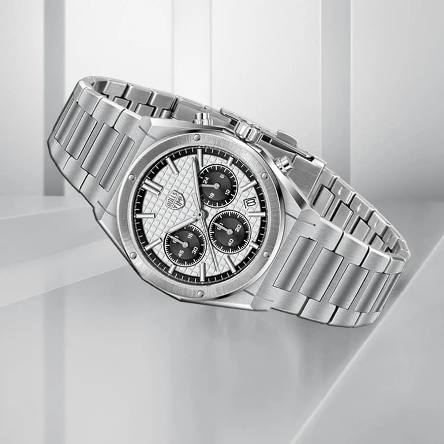 2026New RollsTimi Luxury Japan Movt Orologio da uomo al quarzo Zaffiro Impermeabile Cronografo automatico con data Orologio da uomo luminoso in acciaio