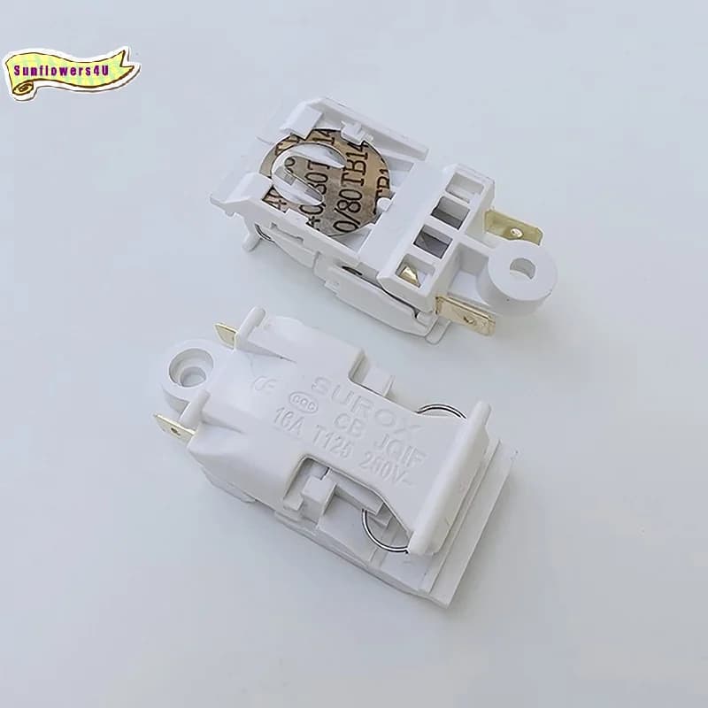 5Pcs Electric Kettle Switch Accessories 16A White High Power Temperature Control Automatic Outage Handle Key Switch