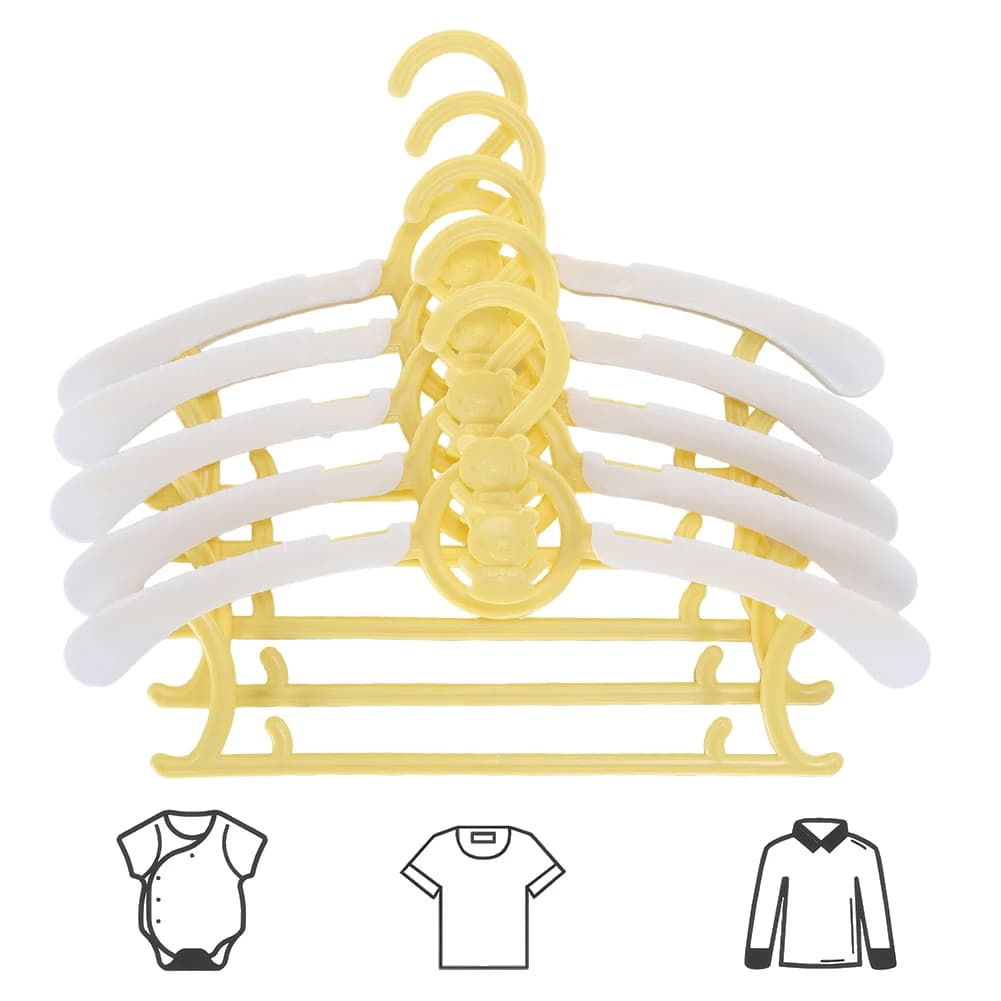10Pcs Space Saving Kids Clothes Hanger Infant Pants Hanger Children Coat Hanger for Girl Toddler Kids