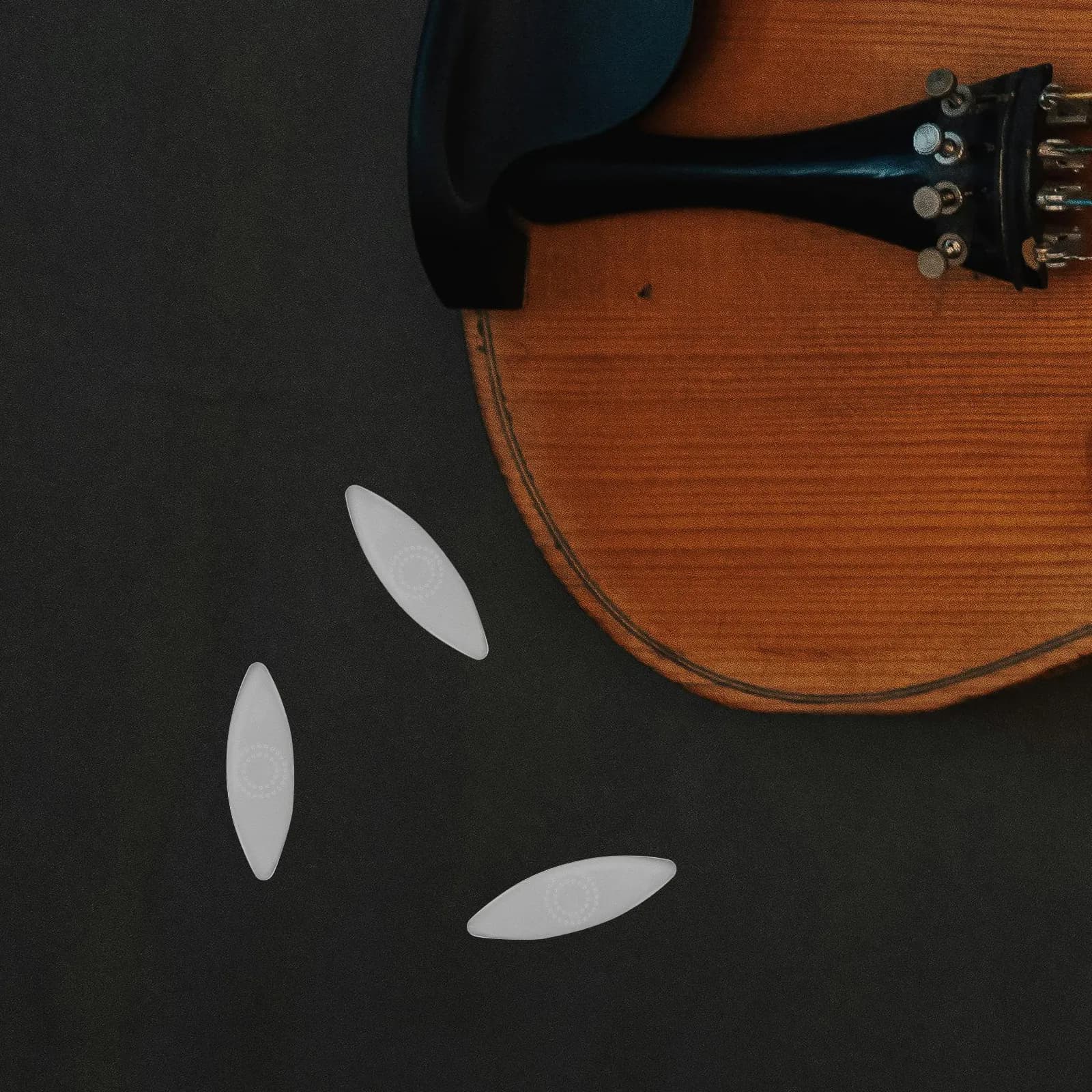 Set di 5 Plettri in Nylon per Chitarra Moon, Zhongruan, Liuqin, Daruan, Accessori Professionali per Strumenti Musicali, Ergonomici e Leggeri