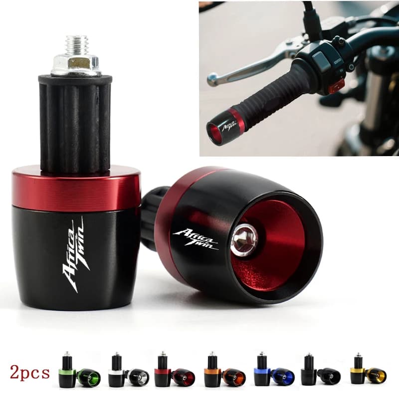 Moto 7/8 ''Manubrio End Pesi Manopole Cap Per Honda XRV750 AfricaTwin CRF 1000 1100 L CRF1000L AFRICA TWIN