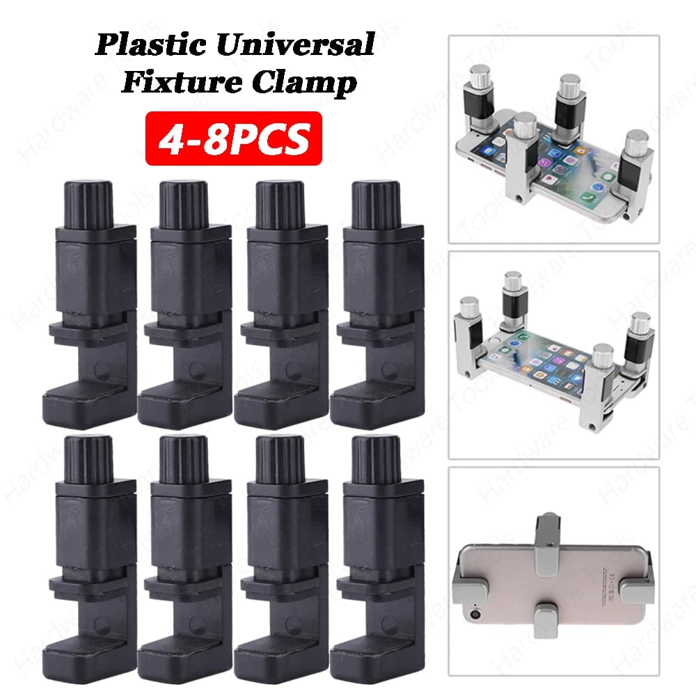 4/8PCS Supporto per morsetto per dispositivo universale Strumento di riparazione regolabile per telefono cellulare Display LCD Schermo di fissaggio Clip di fissaggio Strumenti per tablet