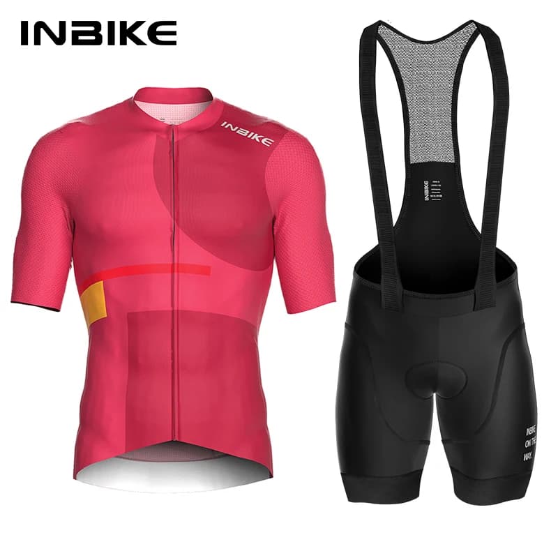 INBIKE Summer Cycling Jersey manica corta da uomo traspirante MTB Biking t-shirt da ciclismo da uomo Racing abbigliamento da bicicletta ad asciugatura rapida