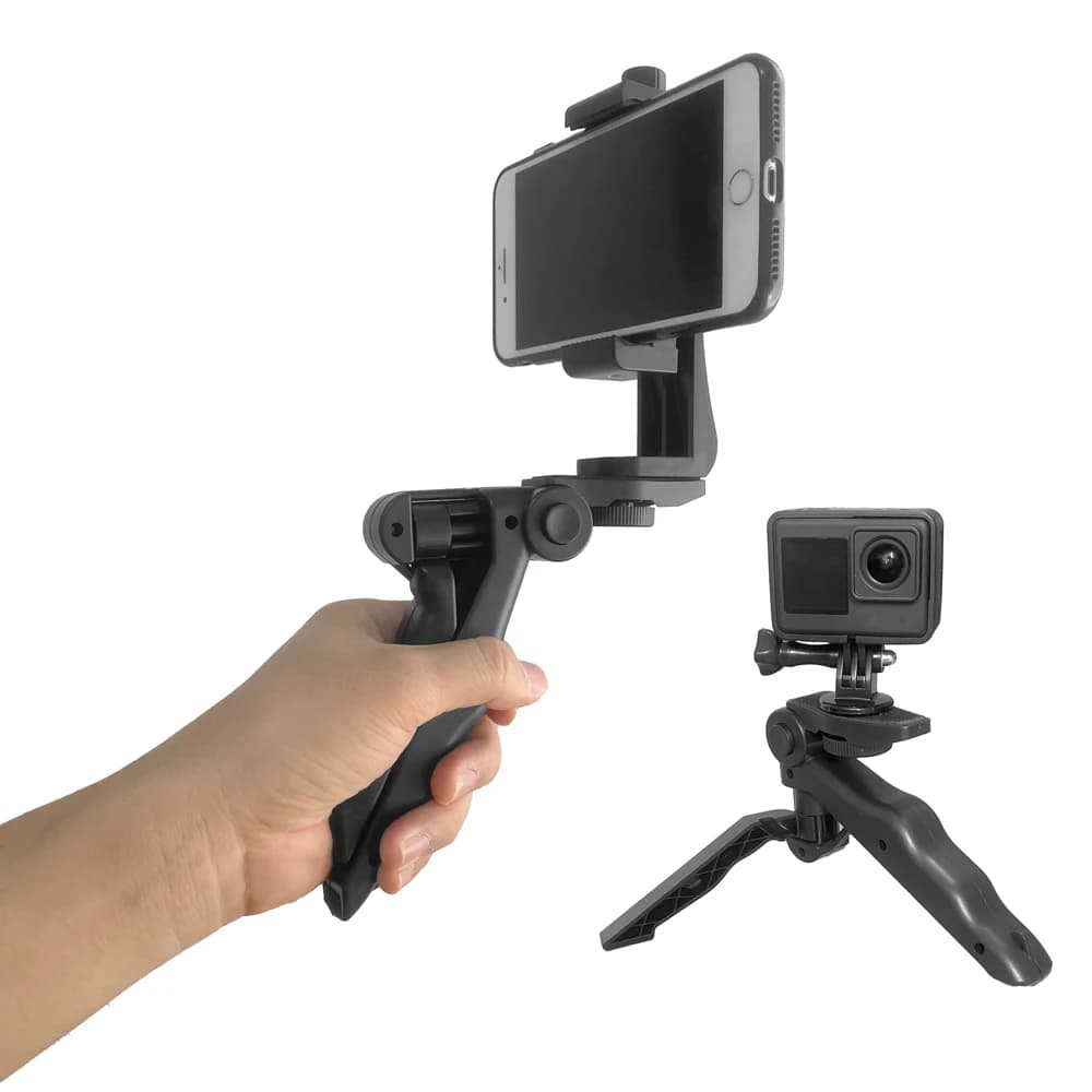 360 ° Supporto per treppiede da tavolo con mini treppiede girevole per smartphone - Selfie Stick espandibile per fotocamera Gopro 12 11 10 9 Insta360 X3