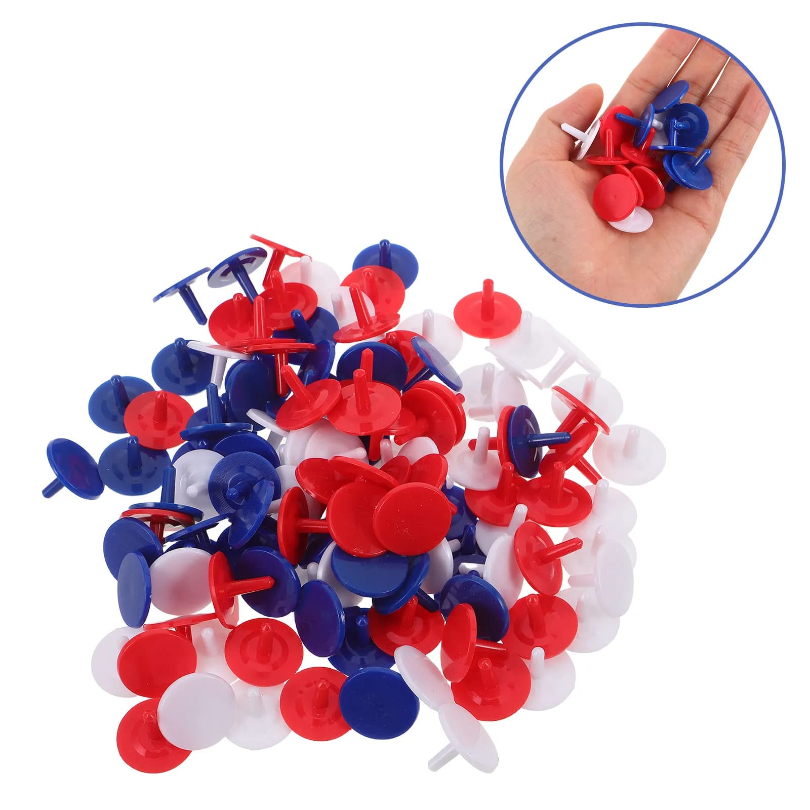 120Pcs Vibrant Round Plastic Golf Ball Markers Bulk Set Ideal for Golf Baseball Ball Positioning Marking Putting Green