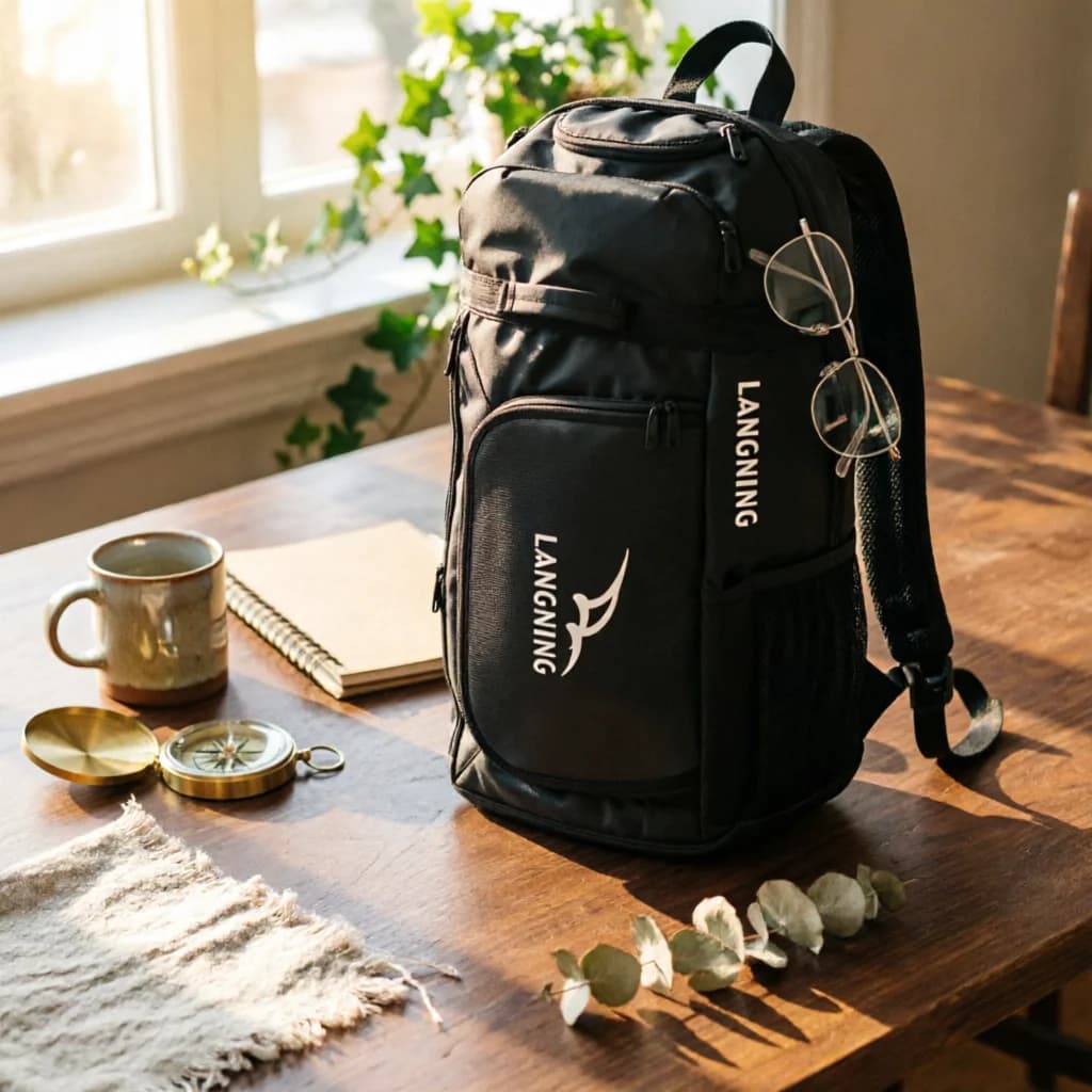 Racket Backpack Long Tennis Backpack Badminton Bag Separate Comfortable for Gym