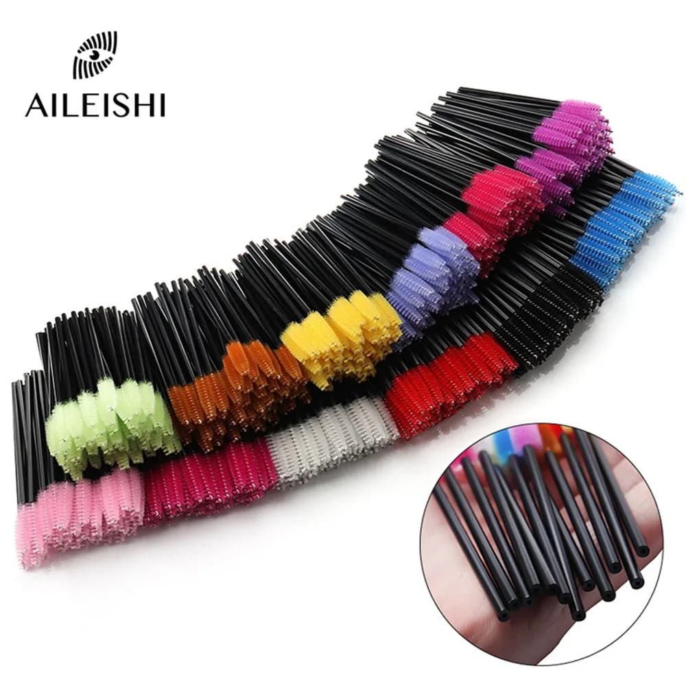 50 PZ Bacchette for mascara Makeup Brushes for black eyelashes Reusable Extension false eyelashes Supply Tool for makeup fake eyelashes