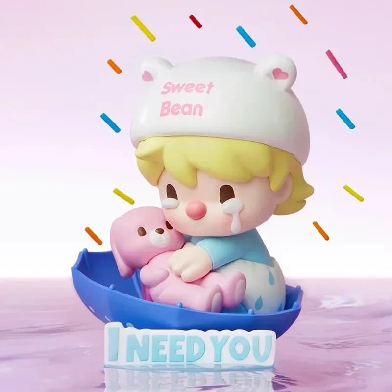 POP MART Sweet Bean The Language of Love Series Blind Box Toys Kawaii Anime Action Figure Surprise Mystery Box Dolls Girls Gift