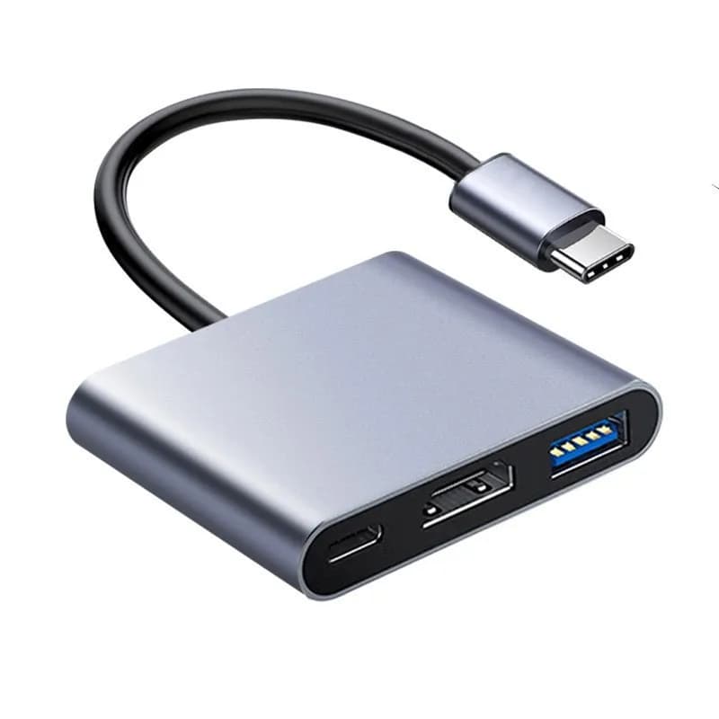 Docking station HDMI 3 in 1 Docking station USB 3.0 Hub di ricarica rapida PD100w