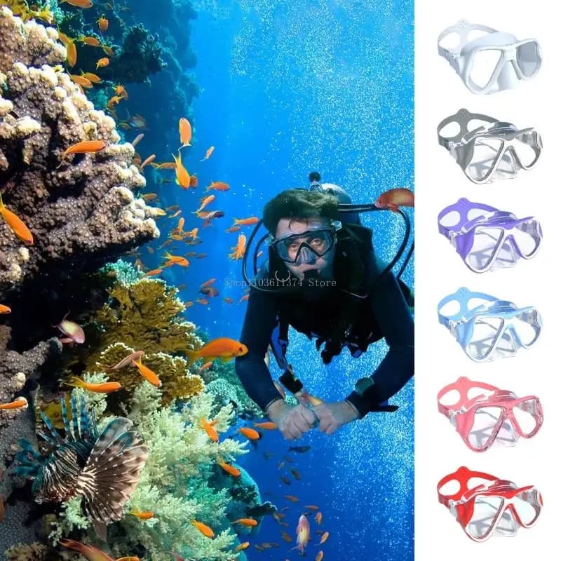 Swim ocgle for women teenage girls doing snorkeling glasses with nose covers resistant swim glasses
