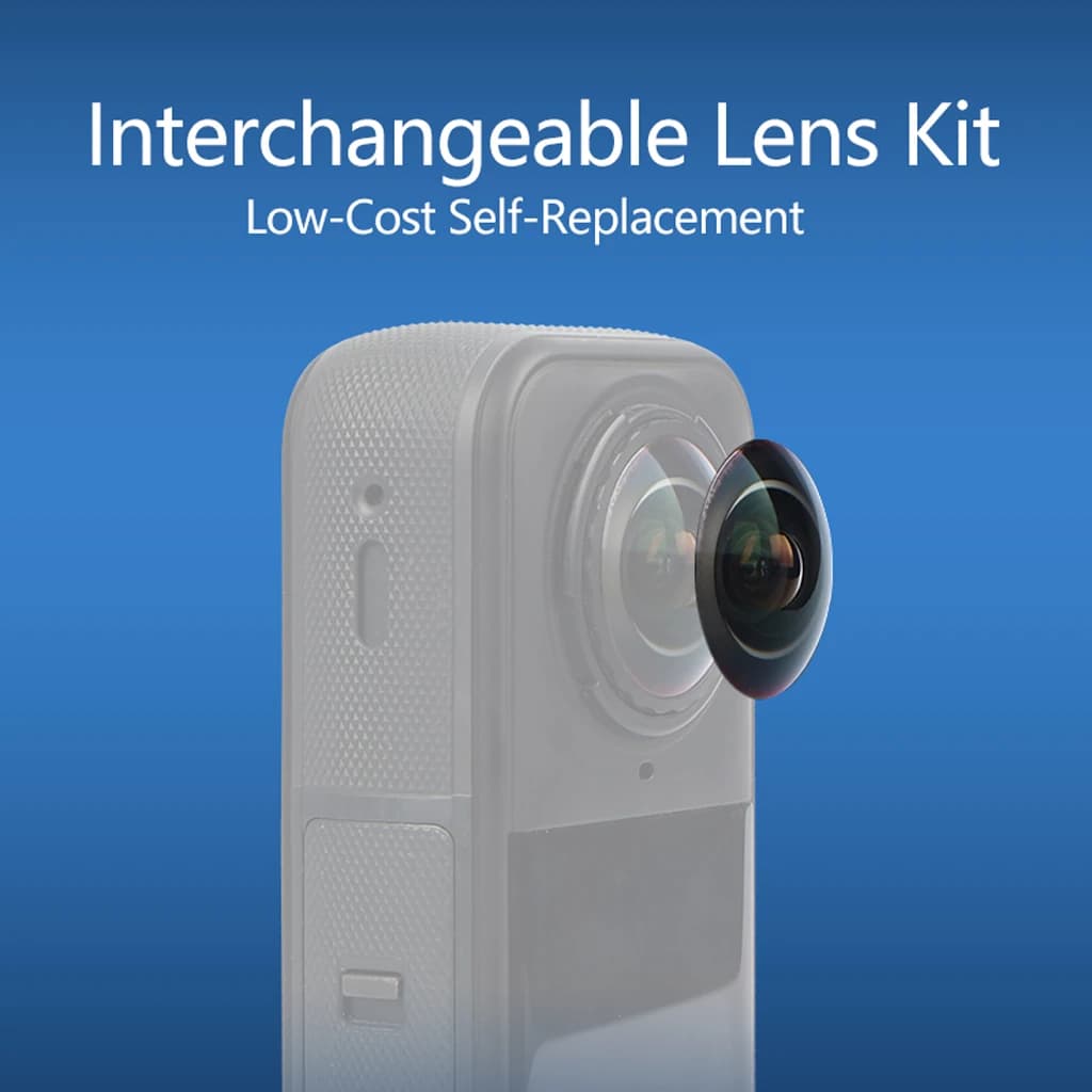Replacement Kit Insta360 X5 Action Camera Lenses, Includes Disassembly Tool and 1 Spare Parts