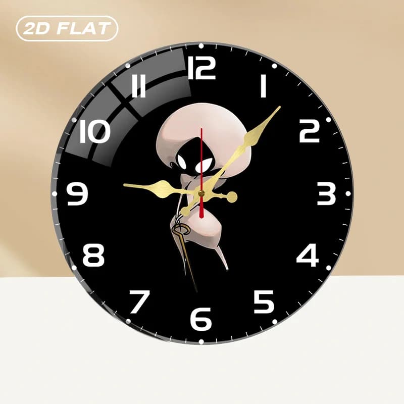 Silent Acrylic Round Wall Clock with Abstract Artistic Picture, Without Ticking, for Home Furniture, Office, Room, Living Room, Bedroom, Gift